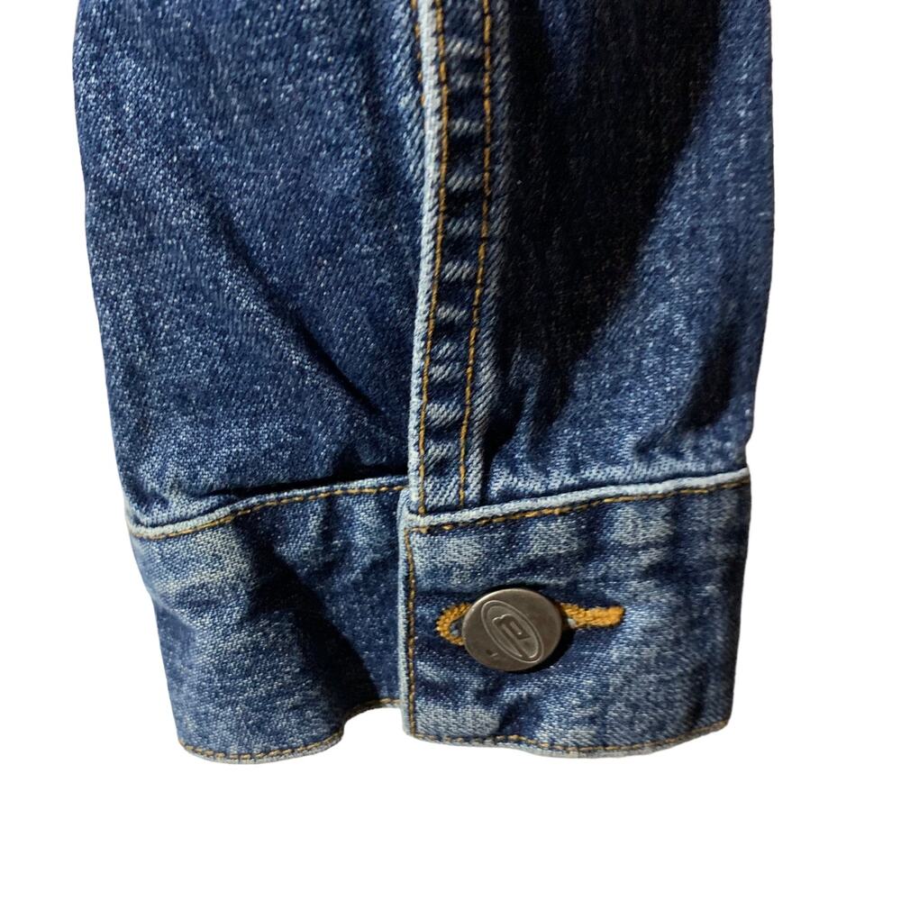 Vintage Bongo Denim Jean Jacket Stone Embellished Junior sz Med - Picture 8 of 11